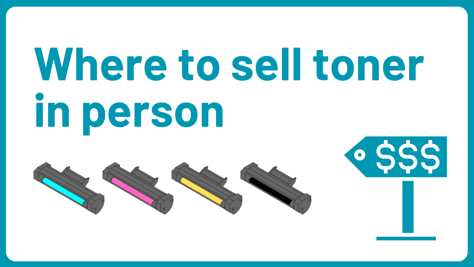 Where Can I Sell Toner Cartridges In Person?